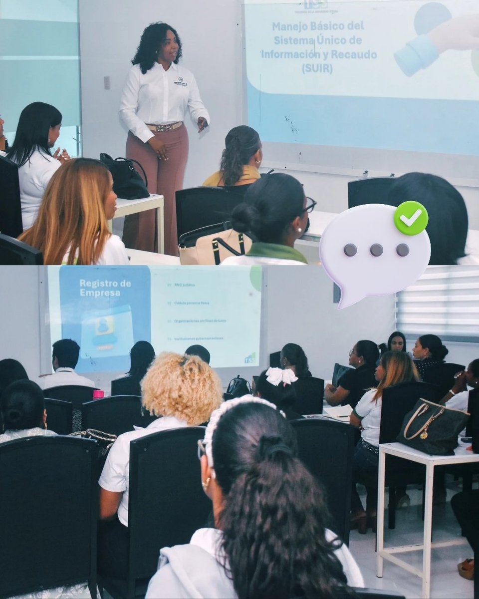Promoviendo el uso correcto de nuestra plataforma 🖥, impartimos una capacitación sobre el manejo básico del SUIR en el Instituto de Contadores de La Vega, .

¿Deseas coordinar una capacitación, sin costo, para tu equipo? Escríbenos a 📧capacitaciones@tss.gob.do

#TSSDom