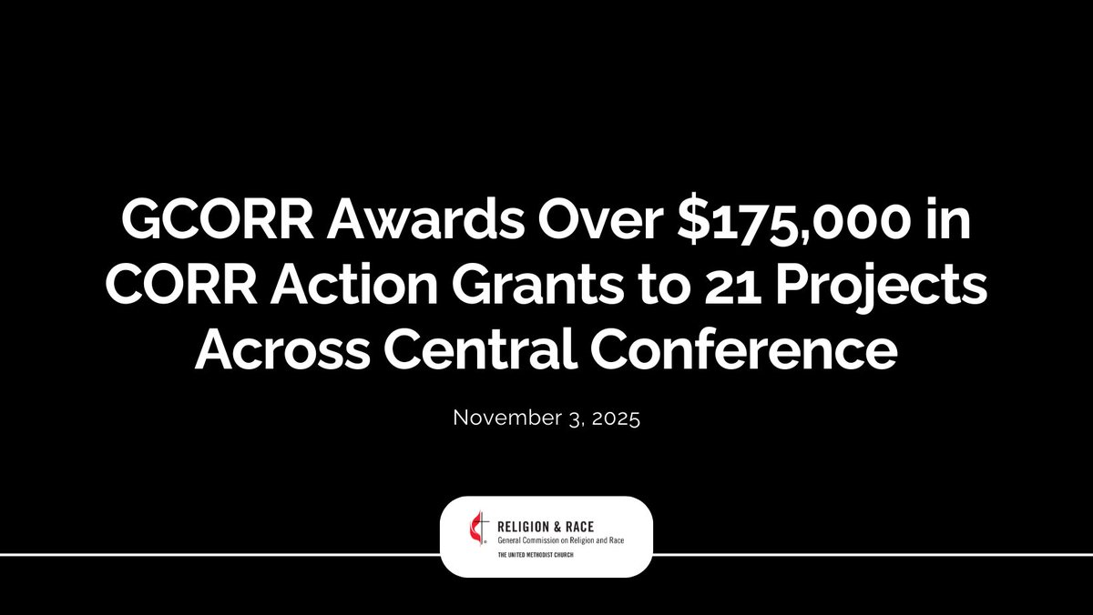 gcorrumc's tweet image. GCORR invests over $175,000 in 21 global projects from Uganda to Japan, empowering leaders, fostering peace, and dismantling oppression worldwide.

Learn more: gcorr.org/news/gcorr-awa…
#CORRActionGrant #BelovedCommunity #EquityAndInclusion #GCORR #UMC