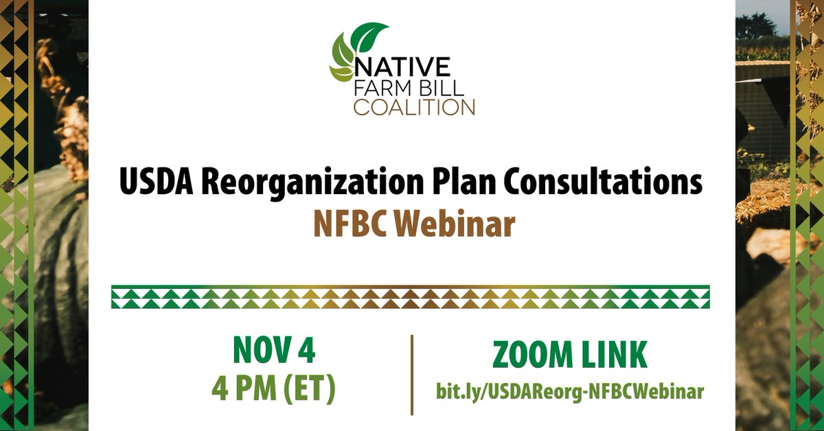 Native Farm Bill Coalition tweet media