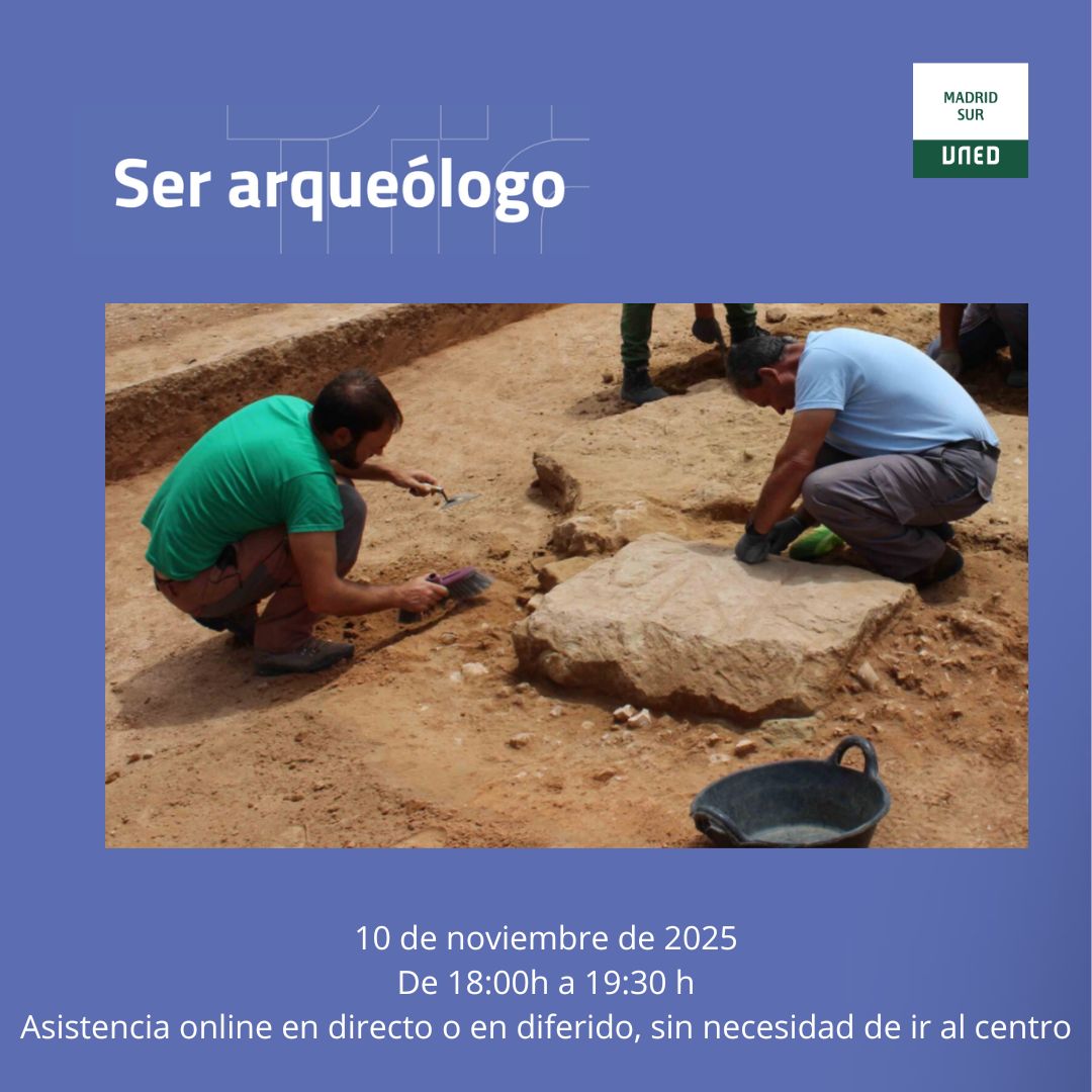 Conferencia  para conocer el mundo de la arqueología de carácter práctico. La  ponente explicará diferentes aspectos del trabajo de los arqueólogos. 

Dejamos link para apuntarse:
extension.uned.es/actividad/48451