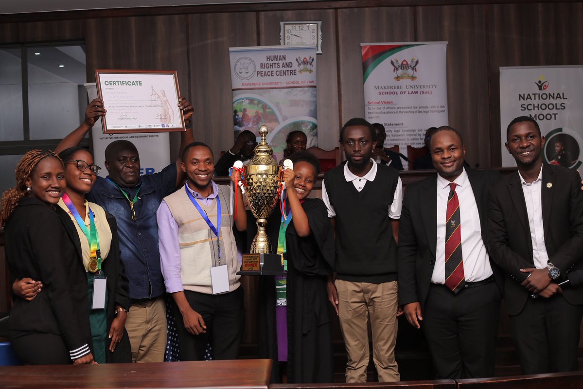 <a href="/GayazaHighSch/">Gayaza High School</a> represented by its oralists, Namirembe Juliana and Muzaki Alana Kirabo emerged as the winners of the #NationalSecondarySchoolsMoot 

They submitted as applicants showing their mastery of advocacy skills as well as appreciation of the constitution and human rights.