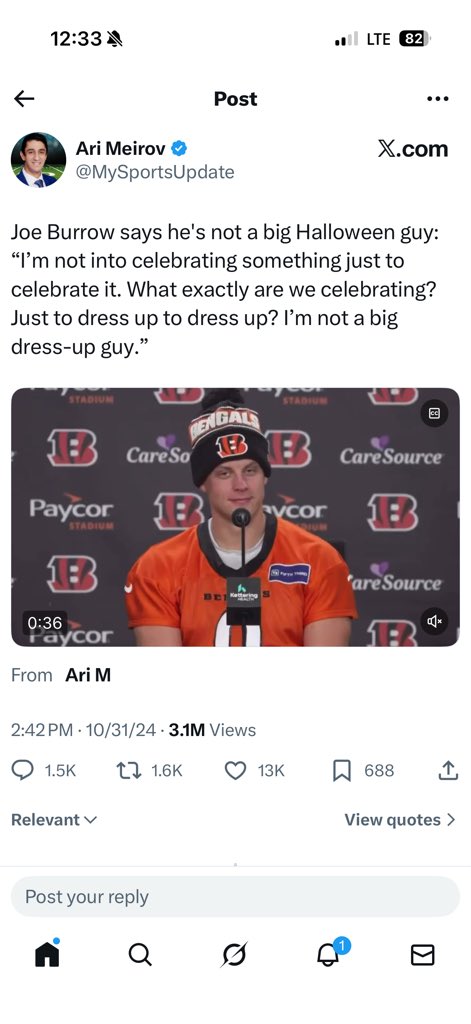 MasonAdams__'s tweet photo. @NFL @JoeyB @Bengals ???????? https://t.co/6HdQZNPOKB