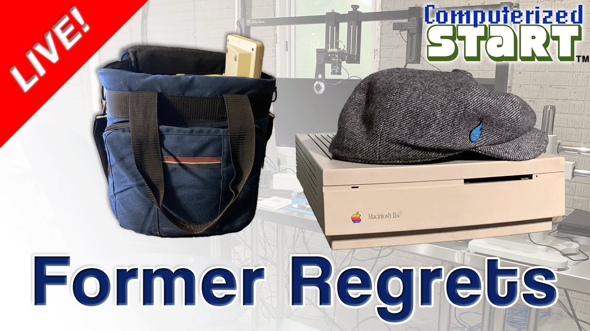 Let’s take a look at some former regrets, and see if I can’t finish them. Yes, this is the Mac Plus from Mercari and the 25MHz IIsi… Live tonight starting at 8PM EST! youtube.com/live/fQR7roqL7…