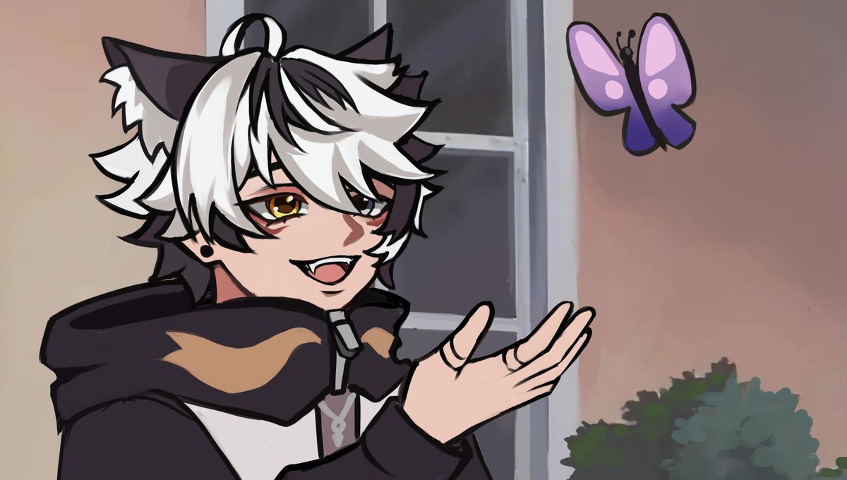 KitsuArcade's tweet photo. IM BACK ON TWITCH!?!👀 

🎨- @imishhu_

🔗⤵️ https://t.co/SLBdU4GO3h