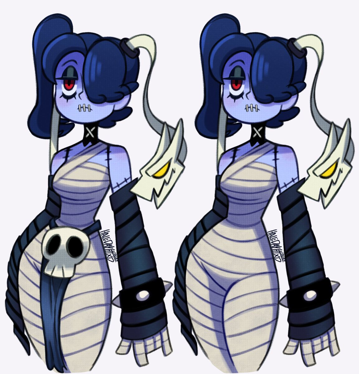 Momia y Darks Squigly 🖤✨️
#Skullgirls