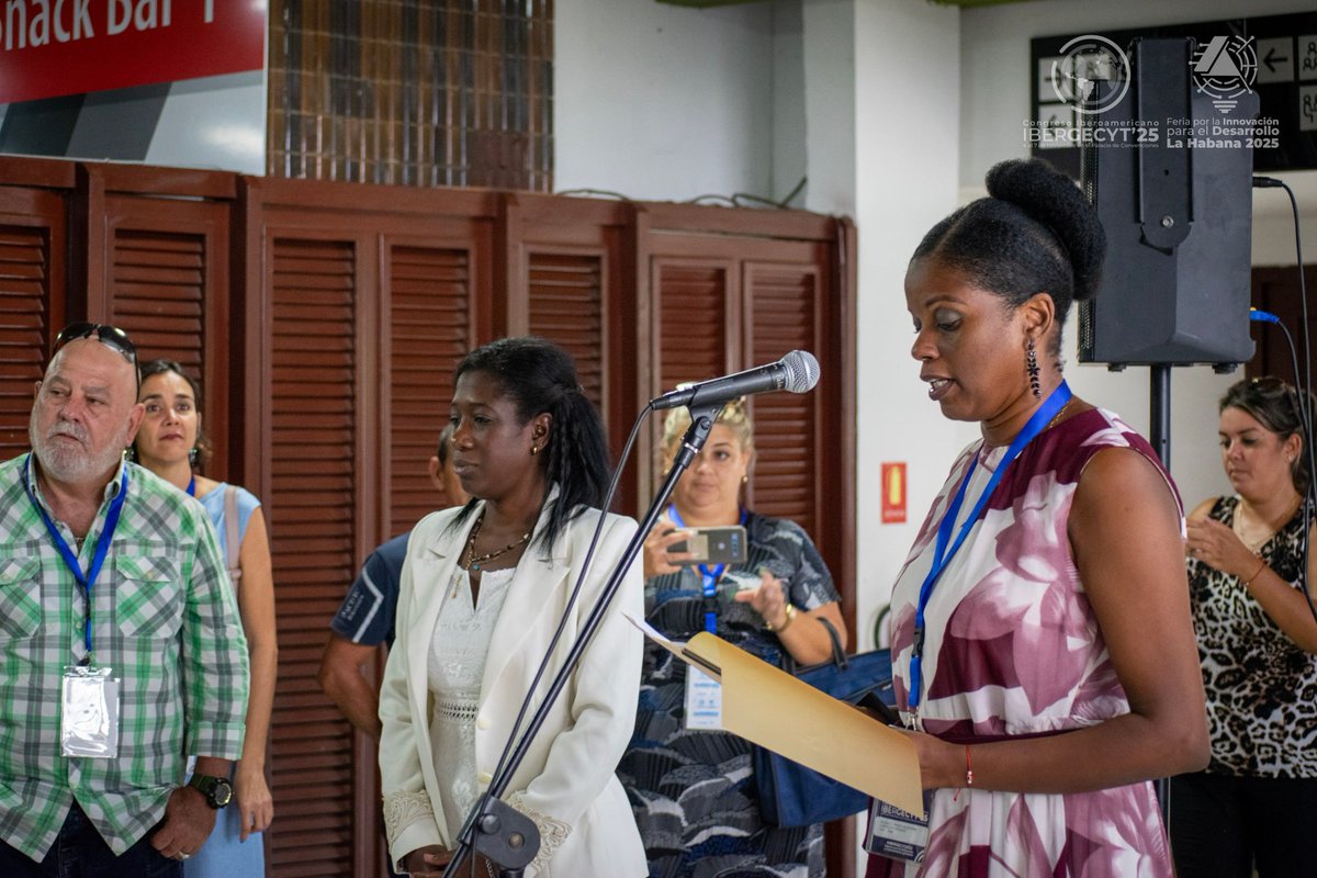 gecytcu's tweet image. Quedó inaugurada la Feria por la Innovación para el Desarrollo #HabanaInnova2025. La apertura estuvo a cargo de Osleidys Torres Valdespino, delegada provincial del CITMA en La Habana, quien ofreció un emotivo discurso 👇