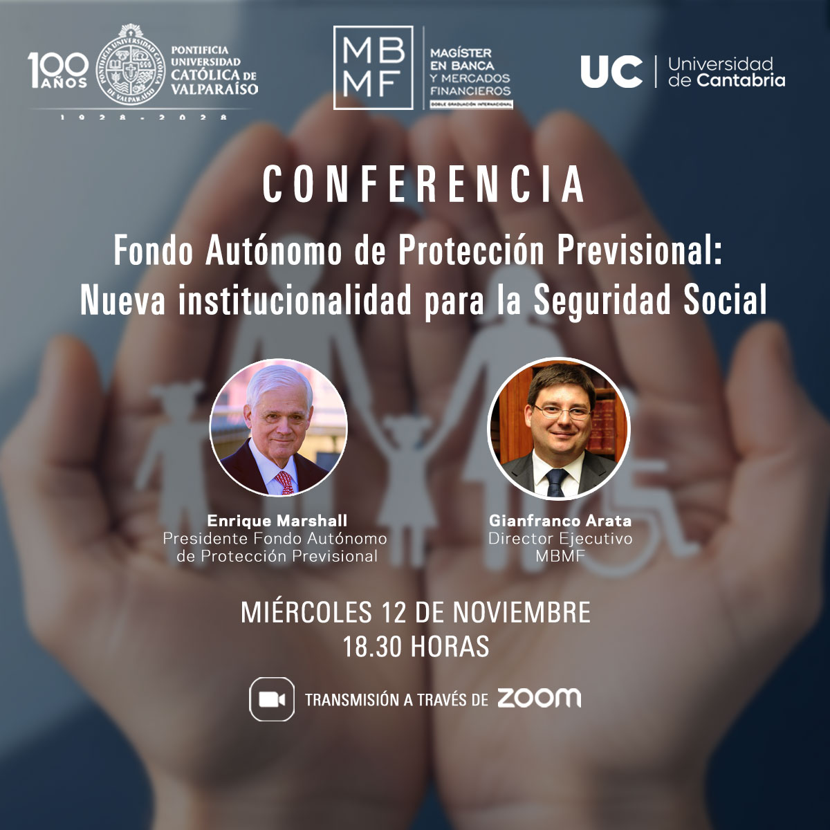 mbmfpucv's tweet image. ¡Amig@s! Les invitamos a la conferencia “Fondo Autónomo de Protección Previsional: Nueva institucionalidad para la Seguridad Social” 🏛️
Expone Enrique Marshall, presidente #FAPP y director de nuestro programa.
tinyurl.com/5x2bffa9

Visítanos en ➡️ magisterbanca.cl