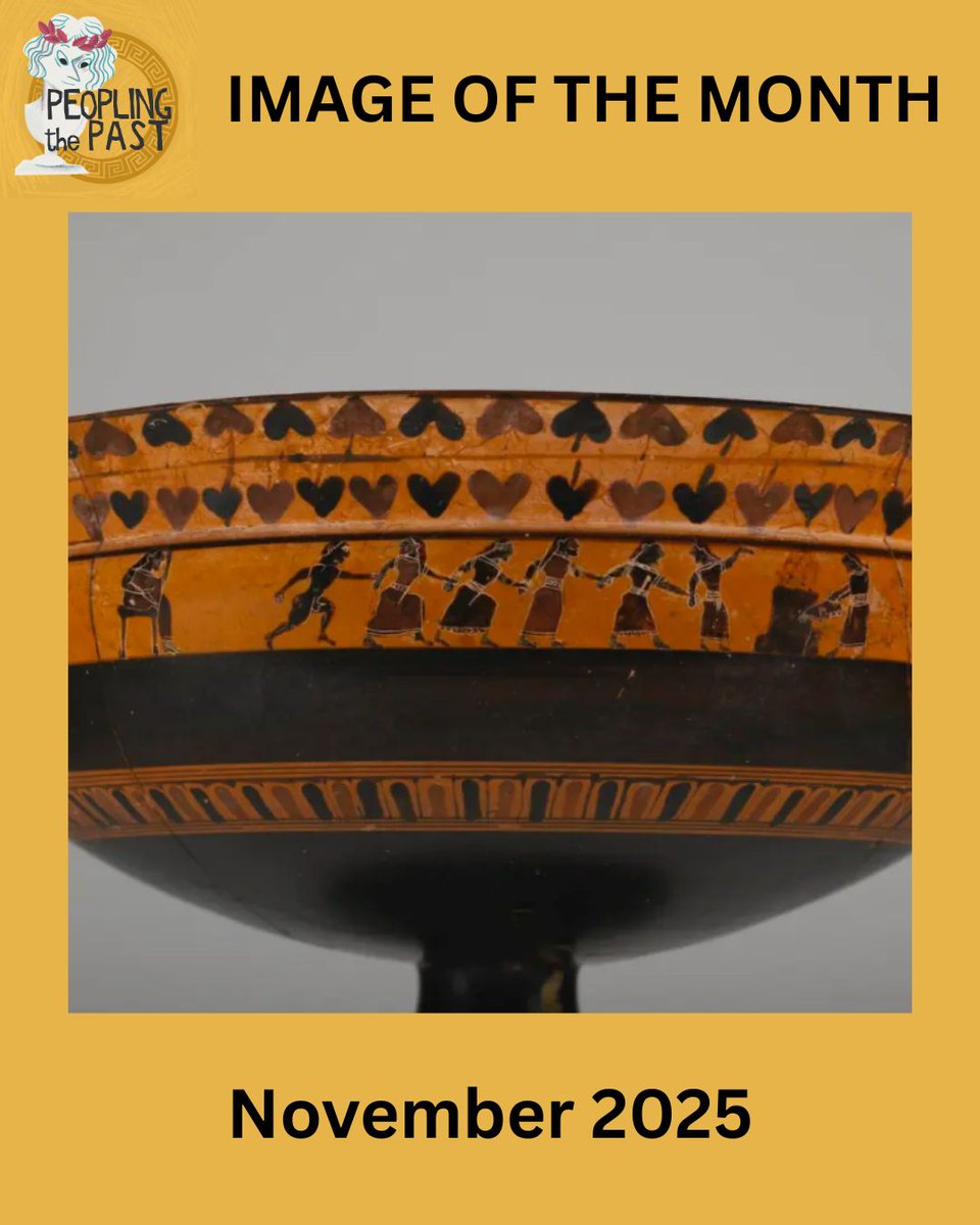 peoplingthepast's tweet photo. In honor of the gathering season, November's #ImageOfTheMonth is dedicated to a prominent element of Greek gatherings: a red-figure kylix (a drinking cup) that played a starring role in ancient festivals and symposia. Find out more at https://t.co/ThEJxqWQve! https://t.co/bxSirHtRiw