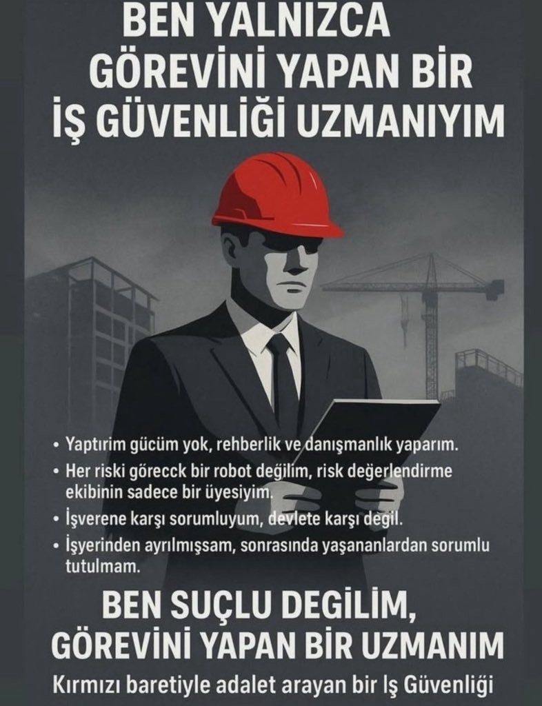 IslerGulay56475's tweet photo. #işgüvenliğiuzmanınaadalet https://t.co/fBtwi5AvEV