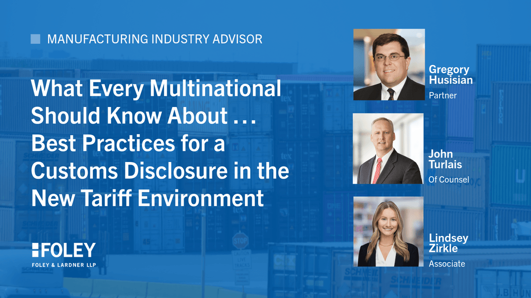 kfaget's tweet photo. In today’s trade environment, where tariffs are high and enforcement is tougher than ever, even minor customs errors can have major consequences.

My colleagues Gregory Husisian, John Turlais, and Lindsey Zirkle explain how importers can use voluntary self-disclosures to… https://t.co/25YiKpapuc