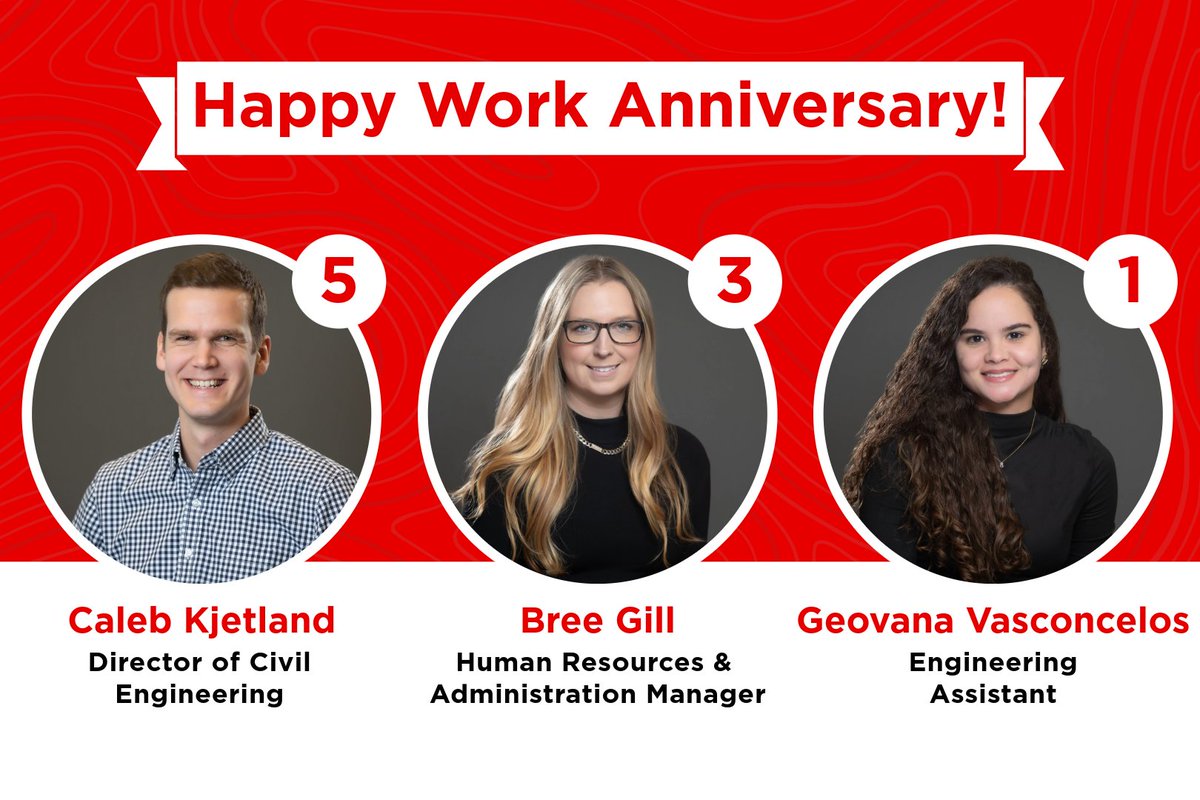 In November, we're celebrating the work anniversaries of Caleb, Bree, and Geovana! 🎉

Each of these team members has played an important role in our continued success. We're thankful for all they do and proud to have them on our team!