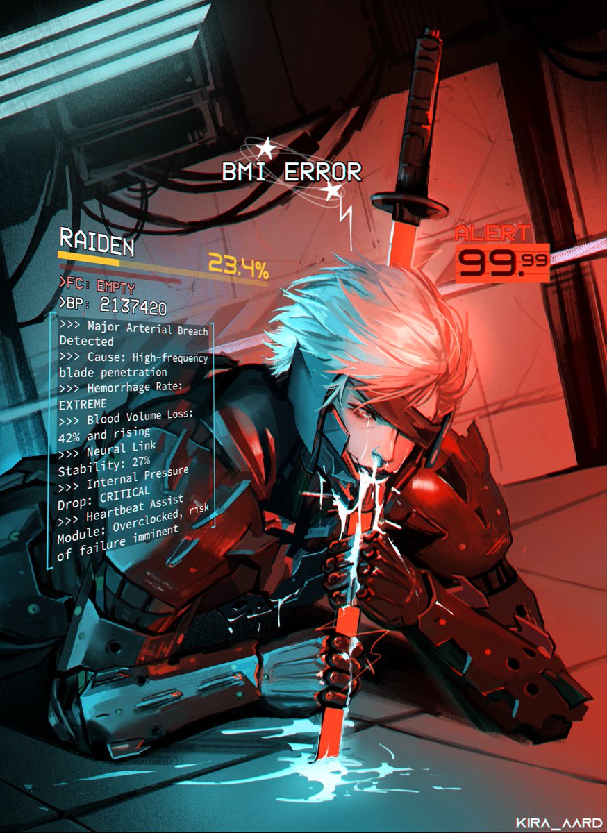 kira_aard's tweet image. STATUS: CRITICAL

i hate vr missions
#mgr #mgrr #mgrraiden #fanart