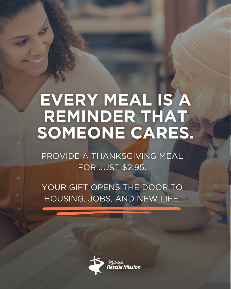 For many in our community, a warm Thanksgiving meal is more than food—it’s a reminder that someone cares. 

For just $2.95, you can provide a holiday meal and hope for a neighbor in need.

Your gift opens the door to housing, life-skills classes, and a new beginning.