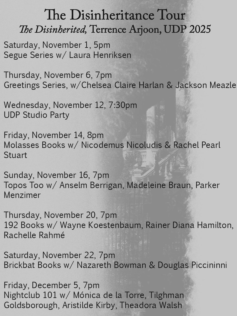 If you’re in nyc you should come to one of my book launches this month…