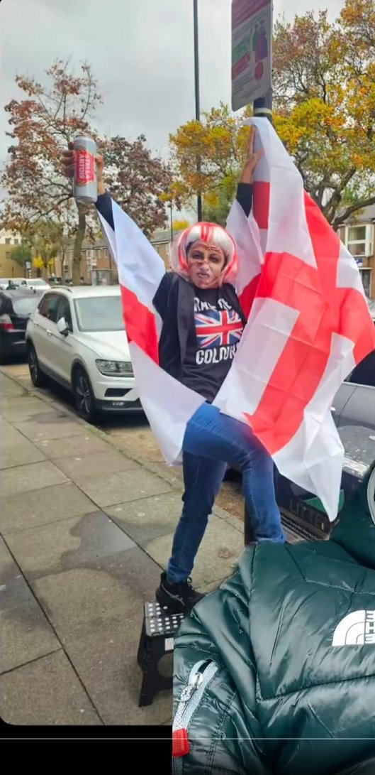 <a href="/jomickane/">🤍𝕁𝕆🤍</a> I hope she said the same about Narinda Kaur dressing up as an english lad with a can of stella in her hand putting  up a flag.