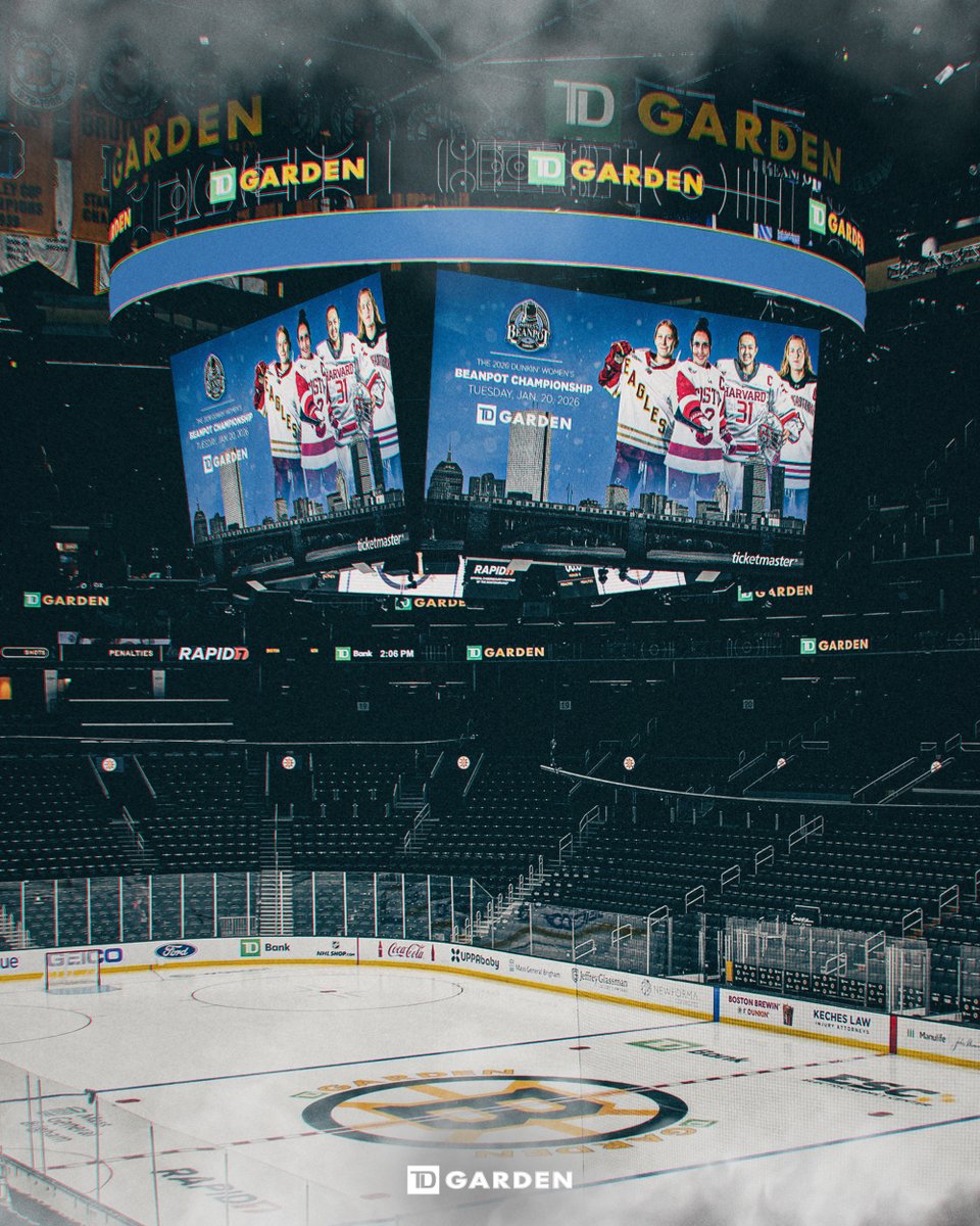 tdgarden's tweet image. JUST ANNOUNCED: The Dunkin&apos; Women&apos;s Beanpot returns to TD Garden on January 20, 2026! Don’t miss @GoNUwhockey,
@HarvardWHockey, @BC_WHockey, and @TerrierWHockey in action. Tickets are ON SALE NOW!
 
🎟️: tdgar.de/4hDjO8I
