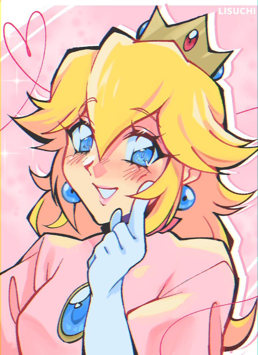 Princess Peach doodle I made to get used to CSP 🍑