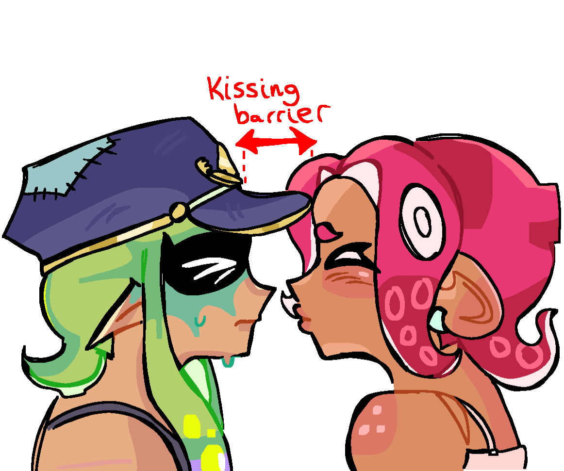 are the girls kissing