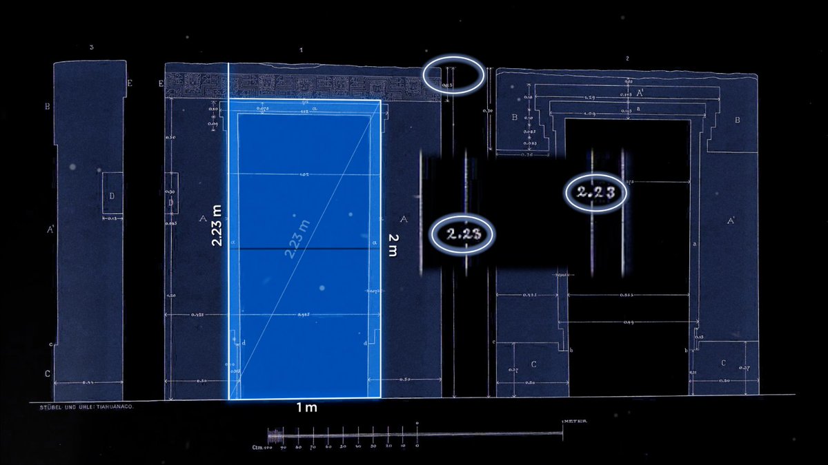 HowardCrowhurst's tweet photo. It's the same geometry and measurements on the Gate of the Moon in Tiwanaku. Global ancient civilisation. Proof.@joerogan @Graham__Hancock @elonmusk https://t.co/ZCfGCpxfA7