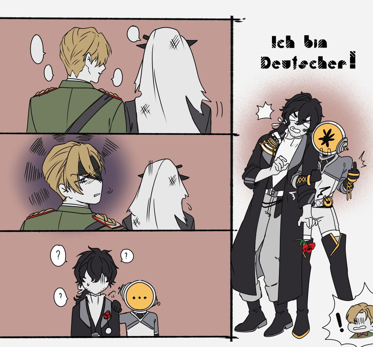 I am a german too 📜🟡 - 🪖🥀
 #エベポール #eberpaul #エベカロ #ebercharon 
#enigrich #アドウル