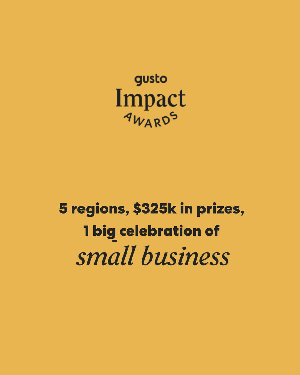 Are you a small business owner making an impact for your customers and in your community? If
so, <a href="/Gusto/">Matt Gustafson</a> wants to hear from you. Share your story for a chance to win up to $50k in funding.
Entries open Oct. 27 – Nov. 21. Enter here: bit.ly/4osYiWY
