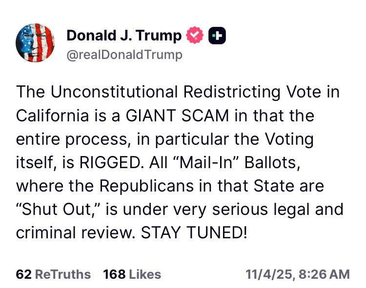 He doesnt have a say or control in State elections for their own representatives. 

He only has say in Federal Elections!! FEDERAL! 

He is so LOW IQ as a PRESIDENT! Such a tool of a person. He posts stuff like this because it sounds plausible, but not possible at all.