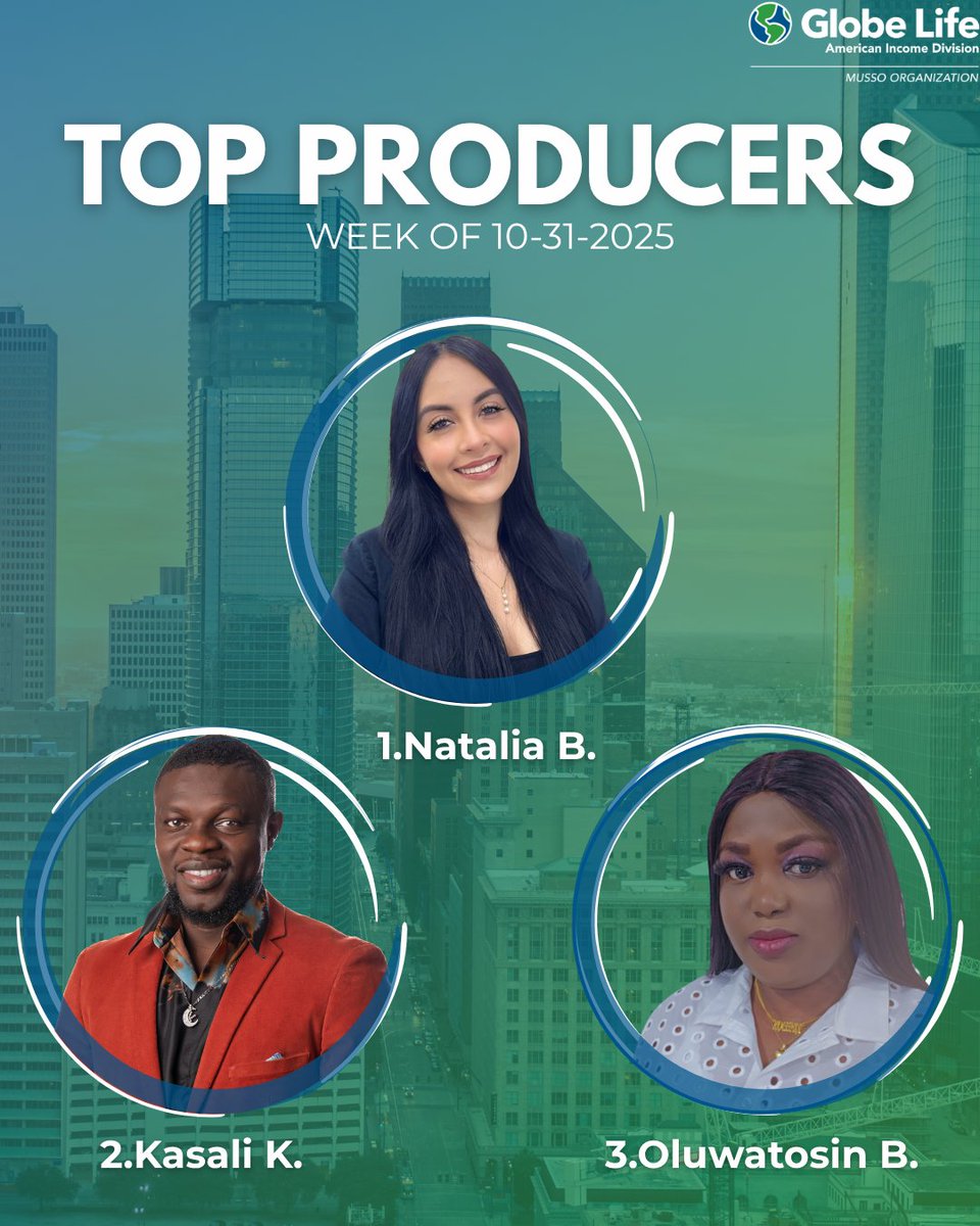 MussoOrg's tweet image. &quot;They don&apos;t just meet goals; they elevate them. A big shoutout to our Top Producers for inspiring us all every single day!&quot; #TopProducers #MakeTomorrowBetter #MussoOrganization