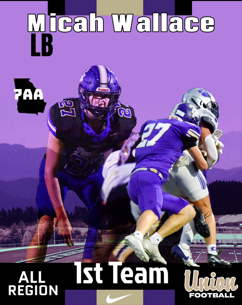 It was my honor to represent <a href="/unioncofootball/">UC Football</a> today at the Region 7-AA meeting. Great coaches!!!
It is my honor to announce Micah Wallace as a 1st Team All Region LB!!!
<a href="/MicahWallace27/">Micah Wallace</a> <a href="/huntermandy12/">Mandy</a>