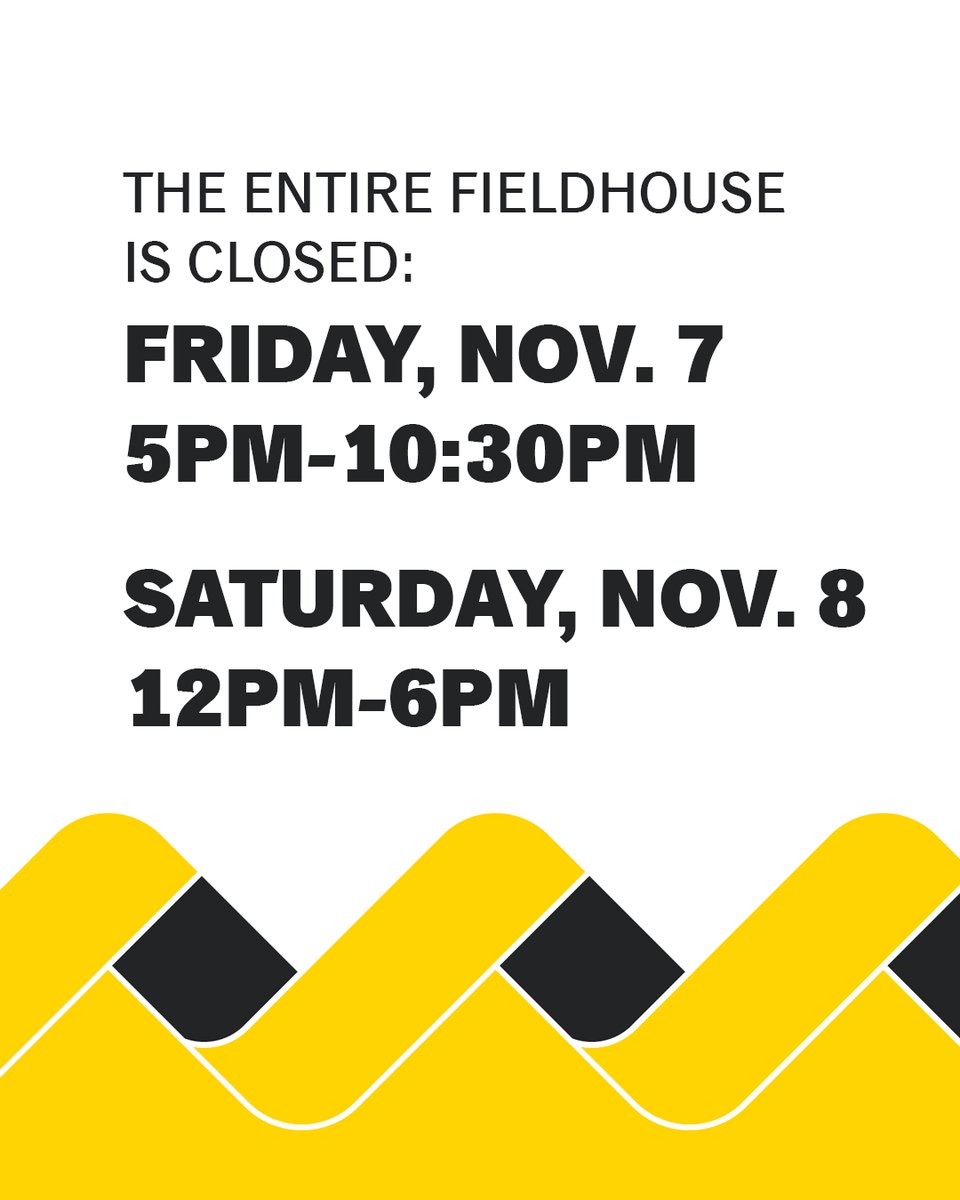 Upcoming closures❗

📅Friday, November 7th - 5:00pm - 10:30pm
📅Saturday, November 8th - 12:00pm - 6:00pm