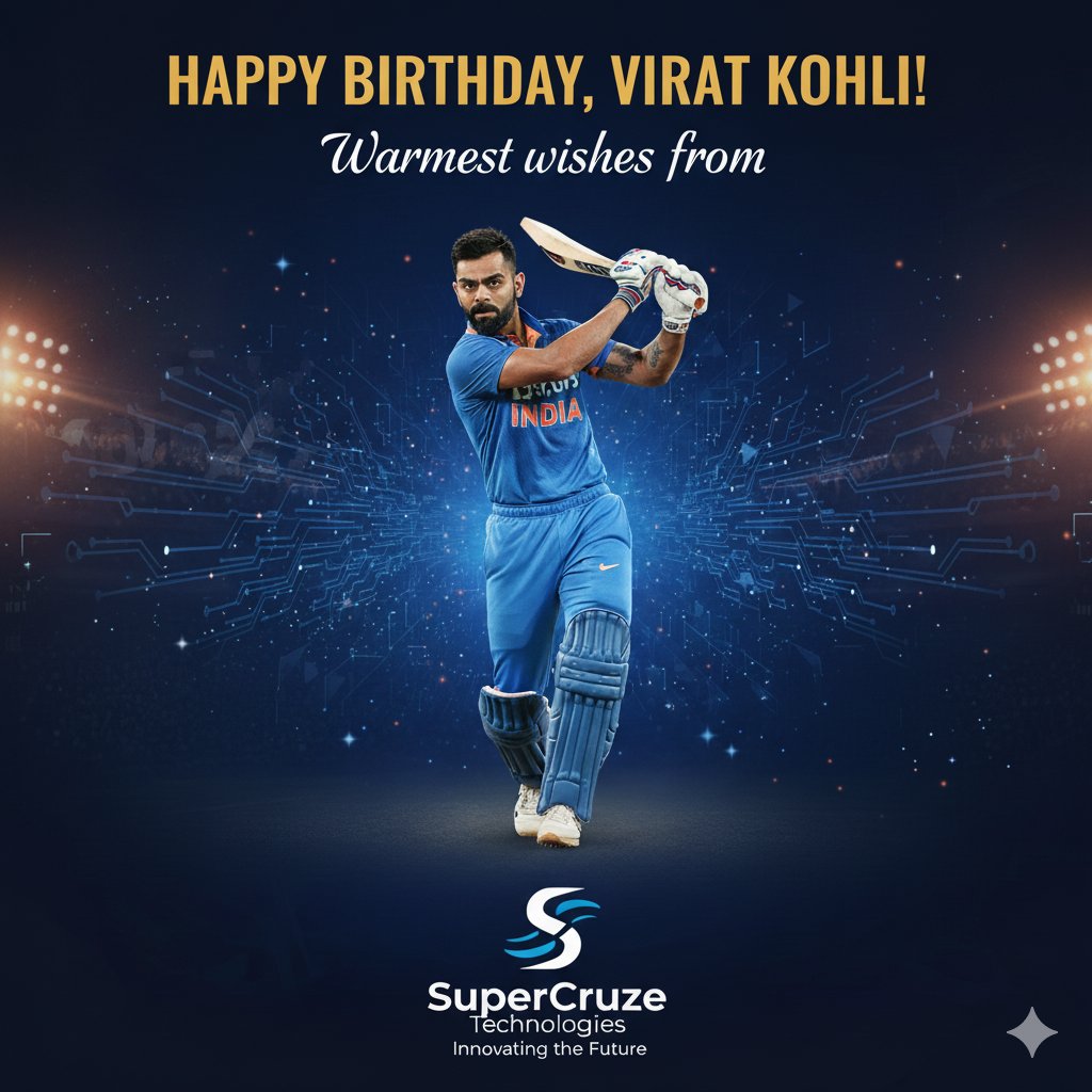 Happy Birthday to the indomitable spirit of world cricket — Virat Kohli! 👑🏏

From a dream-driven Delhi boy to the global face of discipline and dominance, your journey defines what passion, perseverance, and purpose can create.

From leading India to historic victories to
