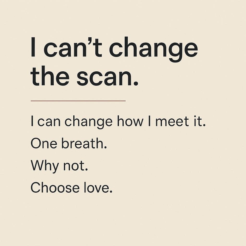 sandyduarte's tweet image. I can’t change the scan. I can change how I meet it. One breath. Why not. Choose love.
#CancerCommunity #Acceptance #Healing #ShinewithInkflare 
📚 see more at amazon.com/Cancer-Ramblin…