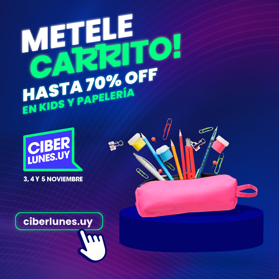 Descuentos que hacen felices a grandes y chicos 🎈Aprovechá hasta 70% OFF en ciberlunes.uy 💻