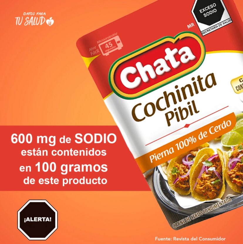 LabDO_Tw's tweet image. ¿Sabías que el consumo máximo de sodio que recomiendan los especialistas es de 2000 mg al día?
labdo.org