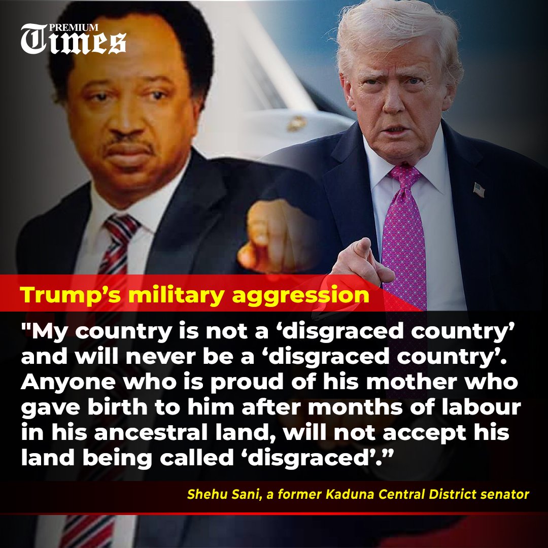 Senator <a href="/ShehuSani/">Senator Shehu Sani</a> replies Donald Trump.