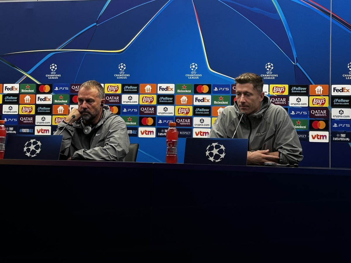 🔵🔴 Flick i Lewandowski, en RdP prèvia al #ClubBruggeBarça: 

🗣️ Lewy: “Per mi, després de les 2 lesions, la temporada comença ara. No tinc pressa per decidir el meu futur. Poden passar moltes coses”

🗣️ Flick: “M’espero un partit com el de l’Elx. Difícil.”

<a href="/Laporteriabtv/">La Porteria</a>