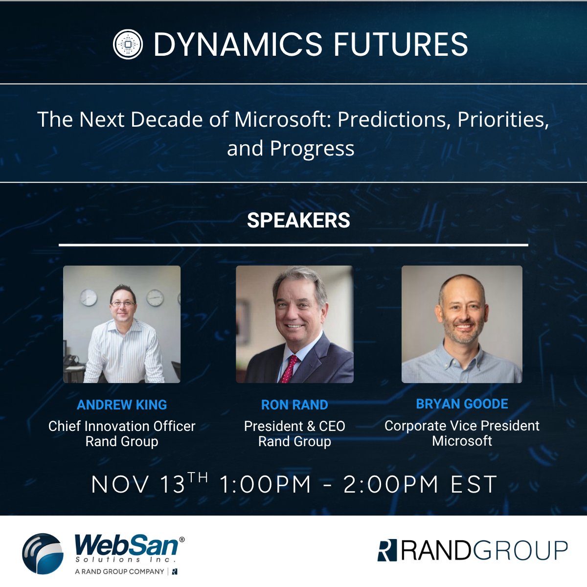 WebSanSolutions's tweet image. Dynamics Futures Keynote Spotlight!

What does the next decade of Microsoft look like? How will AI, cloud, and productivity evolve and what does it mean for your business?

Don’t miss out register today: hubs.ly/Q03R6b0-0