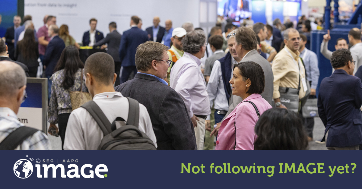 Don’t miss updates for IMAGE 2026!

Follow the official IMAGE channels for the latest news and announcements.

🔗go.seg.org/42OoVwM
<a href="/IMAGEMeeting/">IMAGE Event</a> <a href="/AAPG/">AAPG</a>