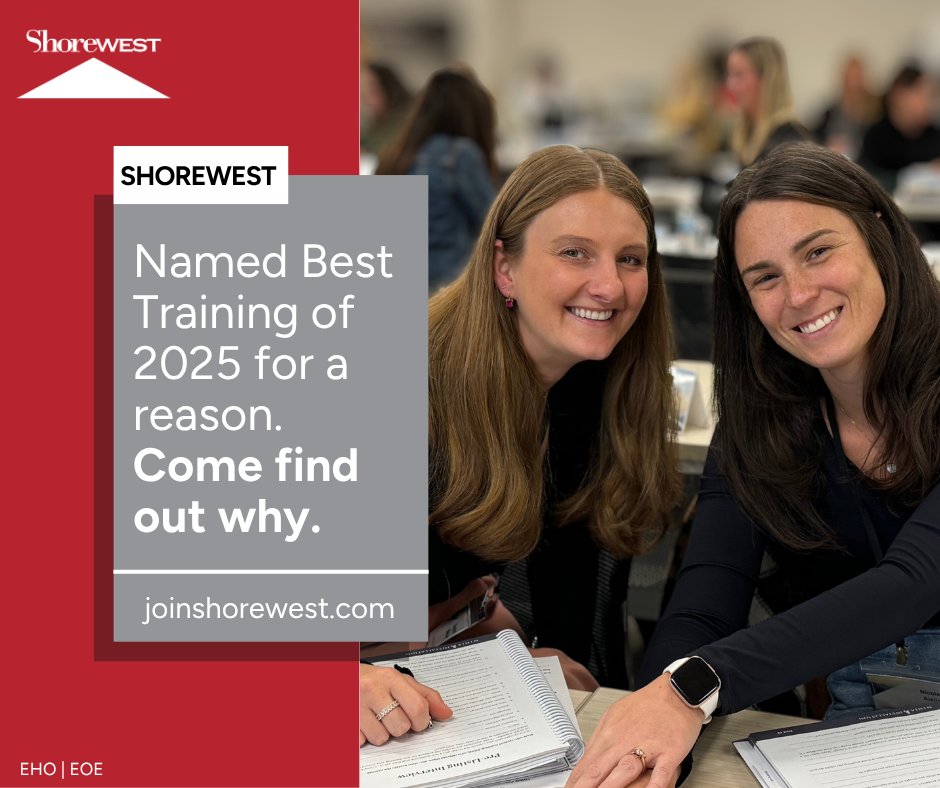 Curious about real estate? Shorewest was named Best Training in 2025 by the Milwaukee Journal Sentinel, and we’re ready to share that expertise with you! Join one of our informational sessions to learn what it takes and how our award-winning team can help you start strong.