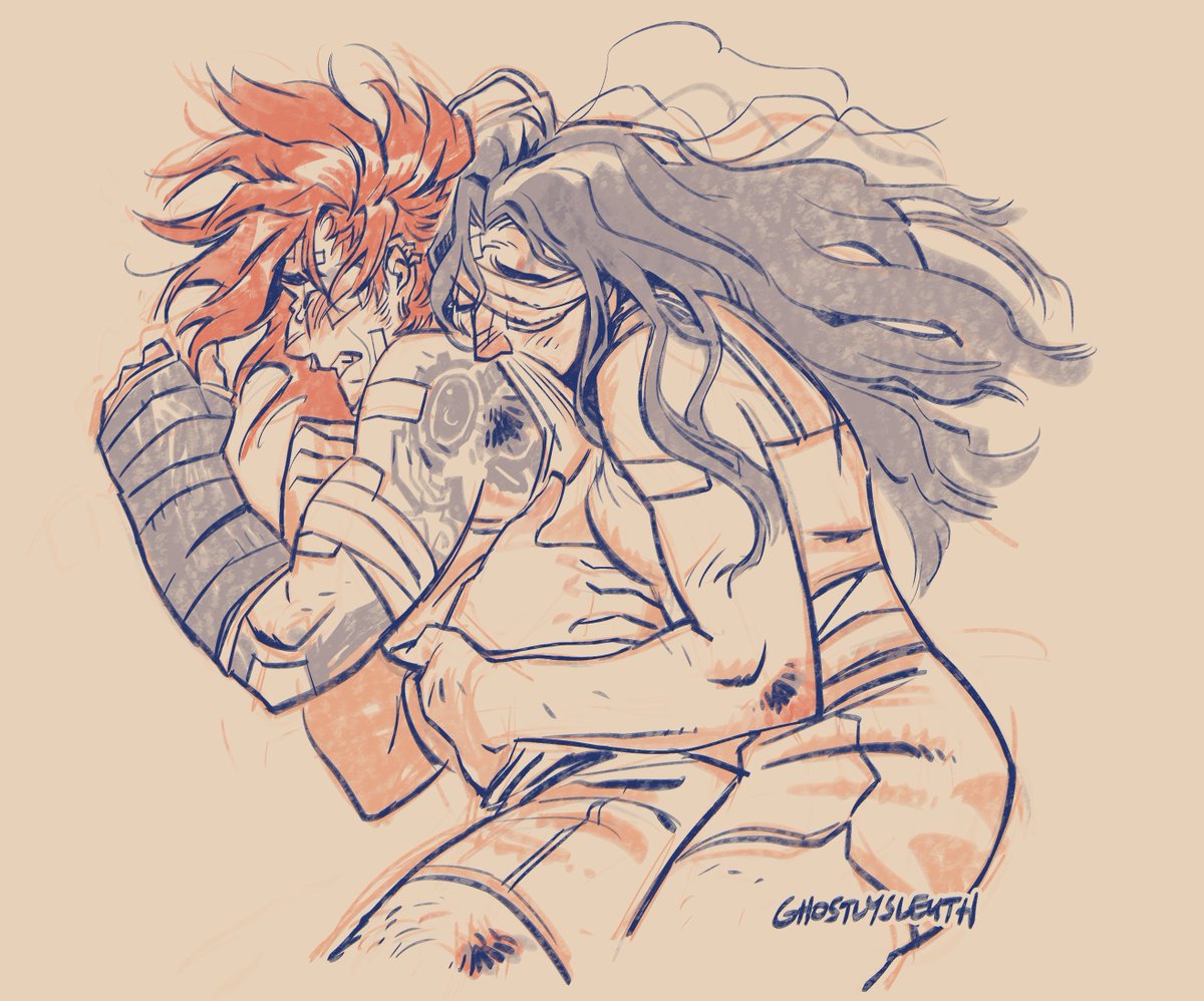 ghostlysleuth's tweet image. k0fi request for ava! they requested some caitvi post-battle comfort ;w;