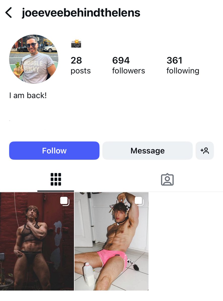 New photos only posted here &gt; Instagram.com/joeeveebehindt… 
Follow to see please!