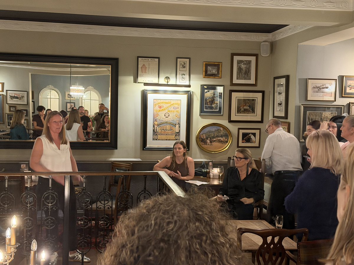 Great to gather with other friends to pay tribute to the wonderful Nikki Rossner, who will step down as CEO of the charity Rackets Cubed at the end of this month. We appreciate her leadership, vision and presence very much.