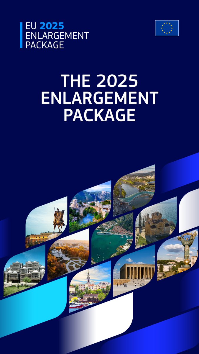 🇪🇺Today, the European Commission published its annual EU Enlargement Package. 
Ukraine continues to show steady progress in implementing reforms, despite the challenges of war.

📌 More details: link.europa.eu/Q7WqJ6
📌 Full Report: link.europa.eu/Mr4vR7