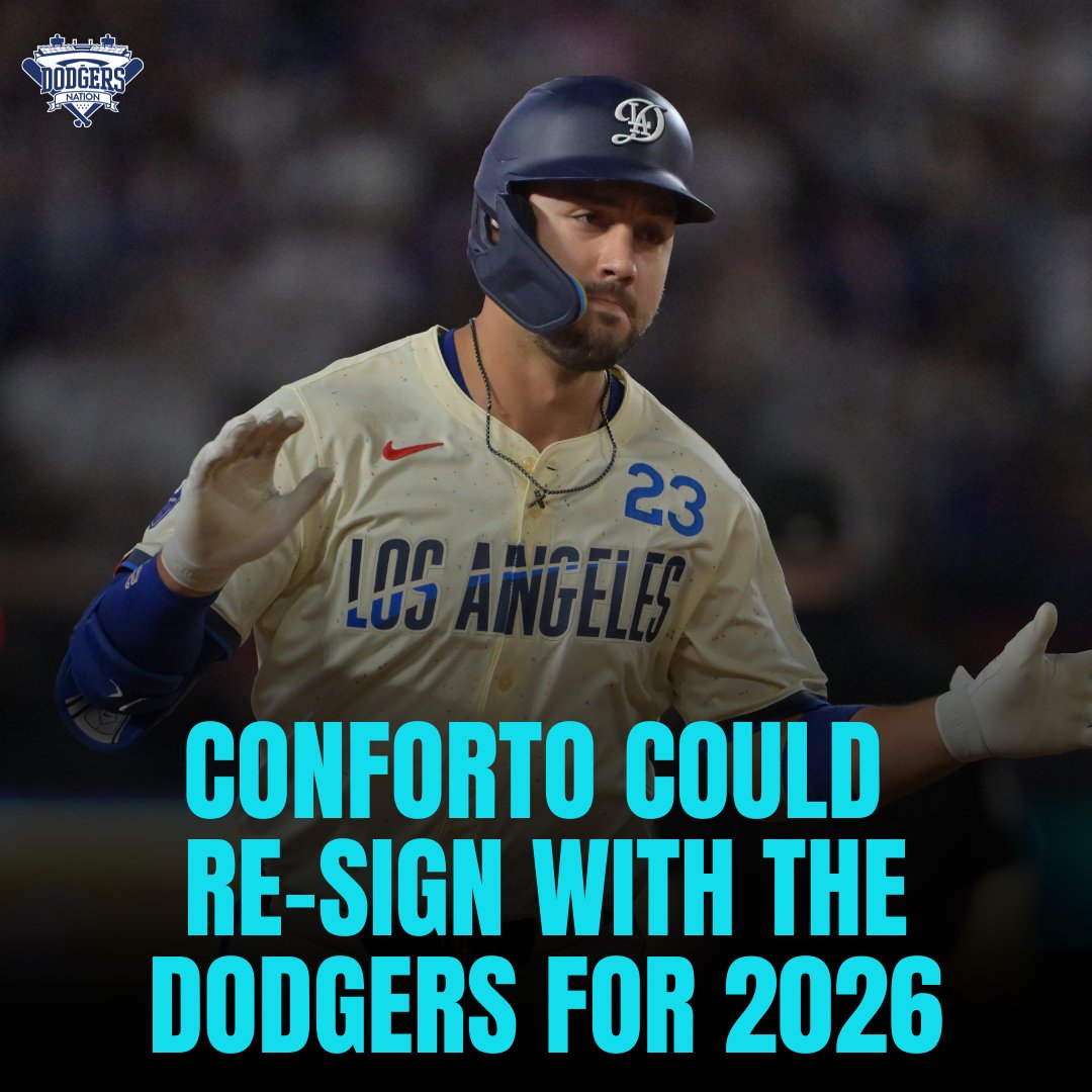 DodgersNation's tweet image. There is a new prediction about Michael Conforto, and what will come form his free-agency 💯

NBC Sports' Matthew Pouliot believes that Conforto could sign a one-year,  $5 million contract with the Dodgers for the 2026 season.

Do you think Conforto is worth $5 million to keep…