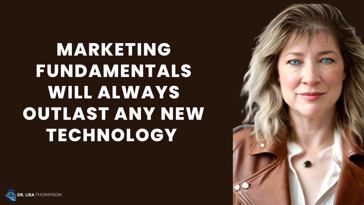 DrLisaThompson's tweet image. Don&apos;t forget the core marketing kills: building a list and fostering relationships. Marketing fundamentals will help you become early adopters of new technology to build an audience who buys from you and ONLY you. #MarketingTips #leverage