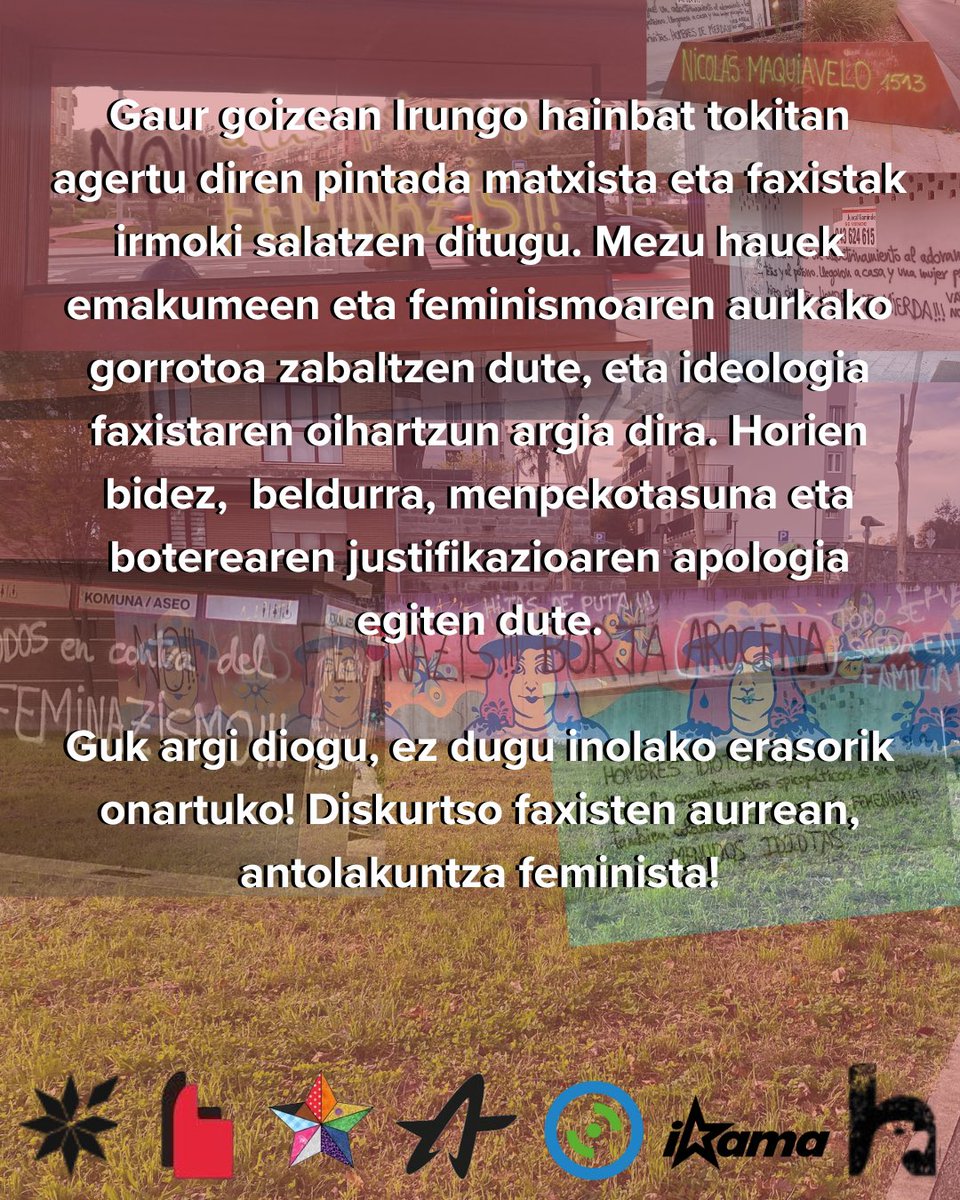 FAXISMOARI FEMINISMOZ ERANTZUNGO DIOGU!