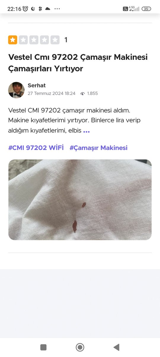sfyfdnn's tweet photo. @aydinagaoglu @TuketiciBasvuru @VestelDestek @Vestel @tuketiciajansi @tuketicihbr Üstelik tek mağdur da ben değilim benimle aynı sorunu yaşayan birçok kişi var şikayet hattına bakınca söylediklerim zaten doğrulanıyor @TuketiciBasvuru @aydinagaoglu @tuketiciajansi @tuketicihbr @VestelDestek @vestel https://t.co/ZCGfPMOtzs