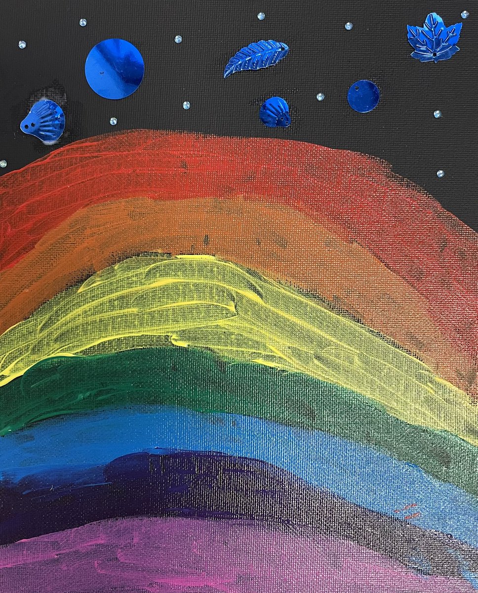 makeplaycreate's tweet image. Week 4 of our colour-inspired after school programme at Shipston Primary.
@ShipstonHead @stourfederation 

This week we…

Created artwork on a black canvas using acrylic paint, sequins and washi tape.
Colours  POP 🌈 on a black background.

Back for our final session next week.
