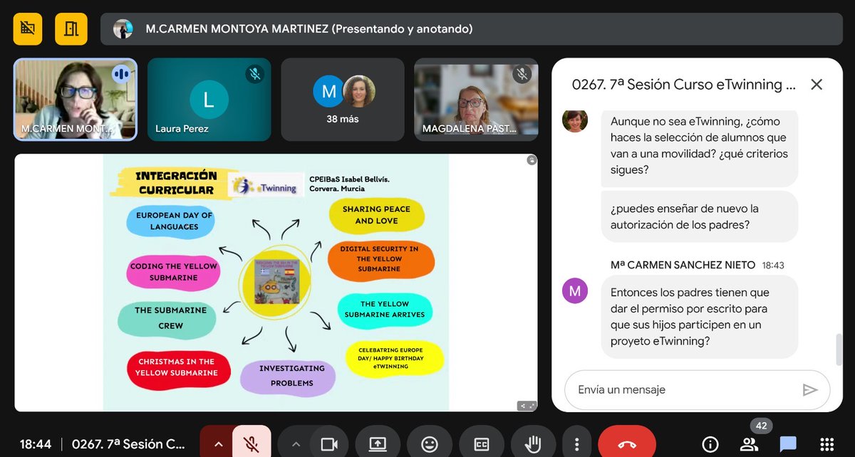 Tarde <a href="/genially/">Genially</a> acortar.link/xRKXPPde compartir el cómo integrar #eTwinning en el curso Primeros Pasos en eTwinning y cómo hacemos los proyectos en el <a href="/CPEIBasBellvis/">CPEIBas Isabel Bellvis</a>  <a href="/ProgramasRM/">ProgramasRM</a> <a href="/Educarm/">Educarm</a> <a href="/eTwinning_es/">eTwinning España</a> <a href="/CPRRegionMurcia/">CPR Región de Murcia</a> <a href="/sifopcarm/">SIFOP CARM</a> <a href="/eTwinnico/">etwinnico</a> <a href="/eTwSchoolsES/">eTwinning Schools conectad@s</a>