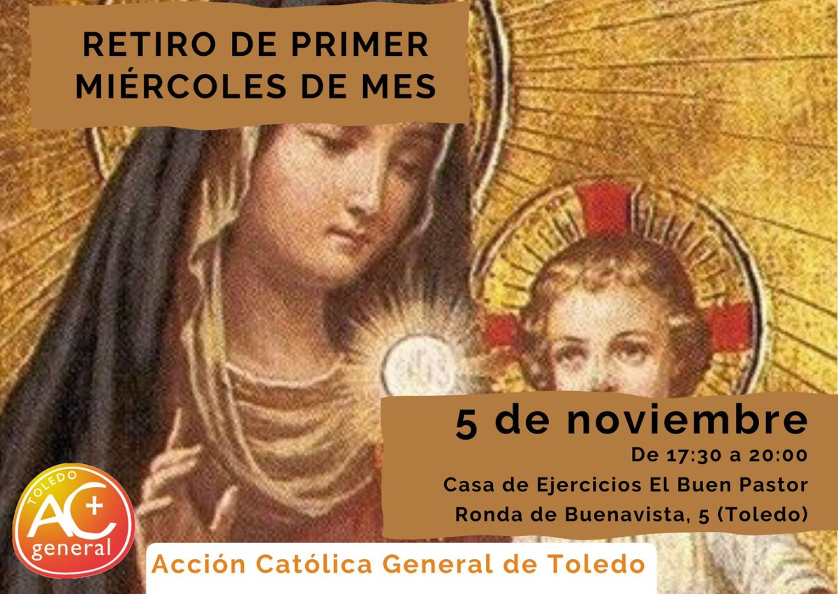 5 de noviembre Retiro de noviembre, de 17:30 a 20:00 en <a href="/cdebuenpastor/">Cde Buen Pastor</a>