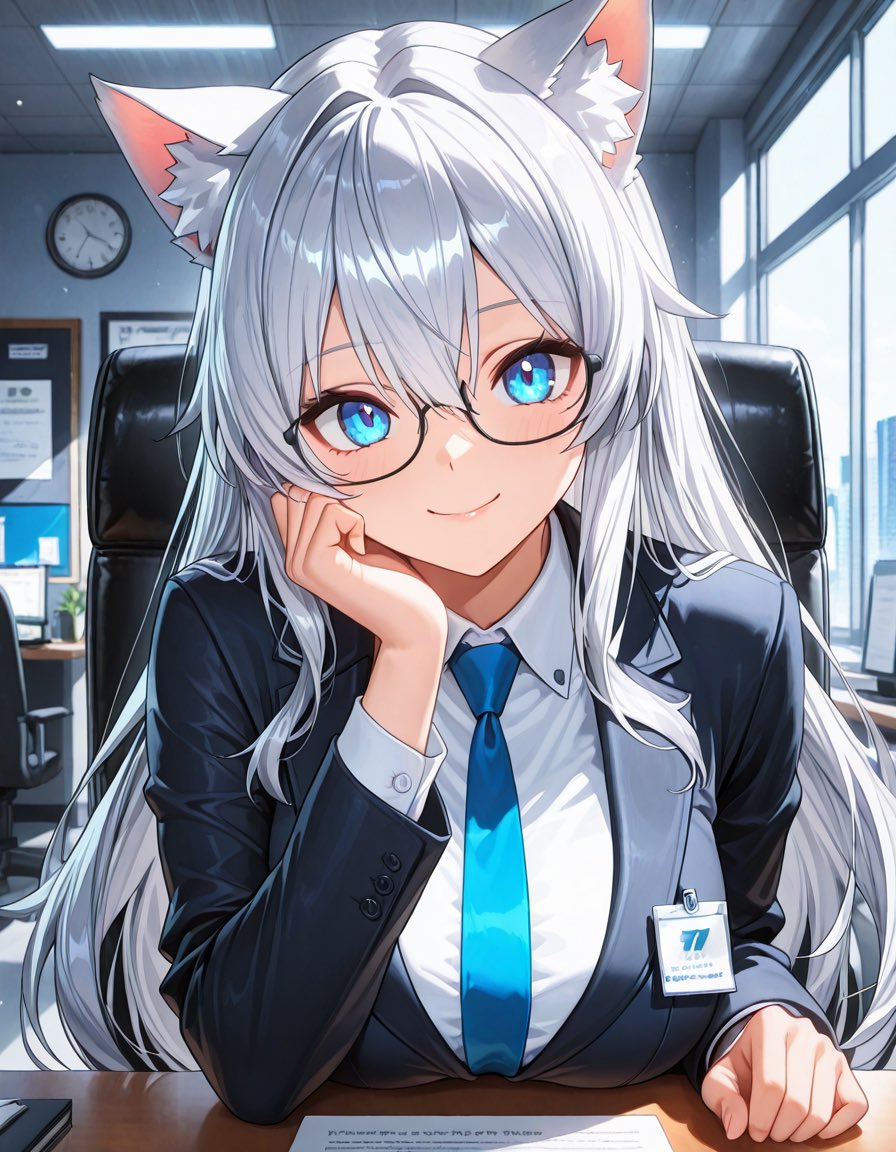 おはようございます( ˇωˇ )
本日は雨が降りそうなのでまた寒くなりますね🥶
では本日もよろしくお願いします👍🏻

白愛｢おはようございます✨️本日も仕事頑張ってこなしましょうね💕︎｣

 #AIイラスト 
 #PixAI